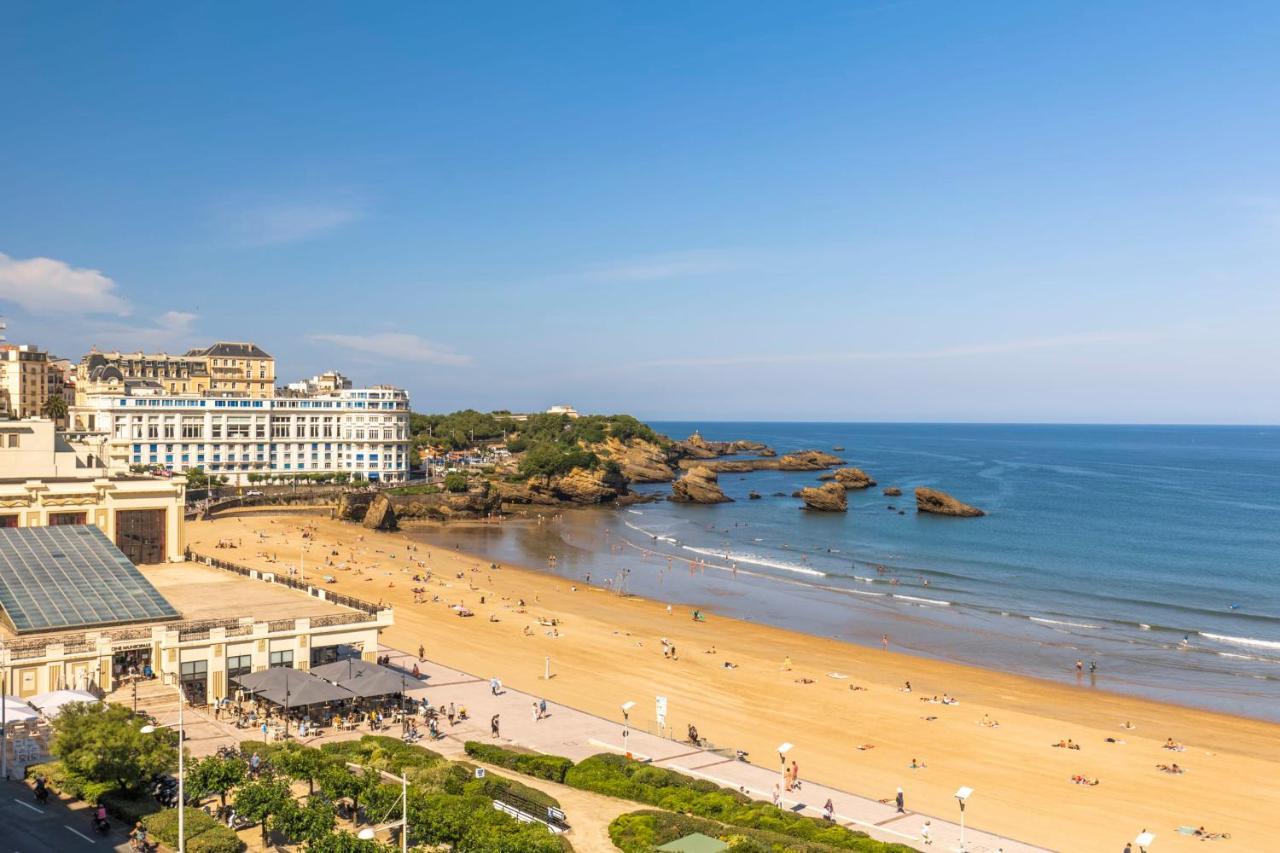 Nouvelle Vague Modern Ocean View Studio W Balcony - Swimming Pool Biarritz Bagian luar foto
