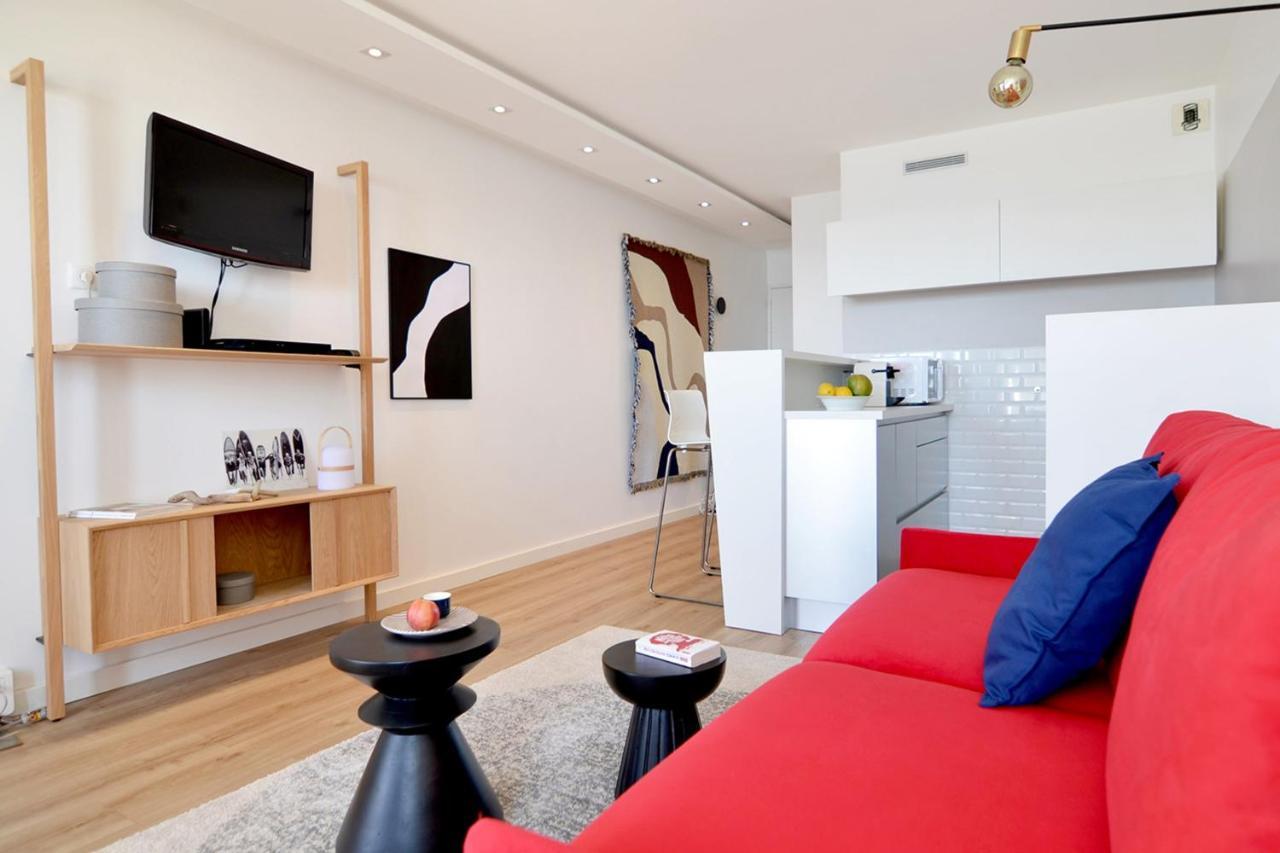 Nouvelle Vague Modern Ocean View Studio W Balcony - Swimming Pool Biarritz Bagian luar foto