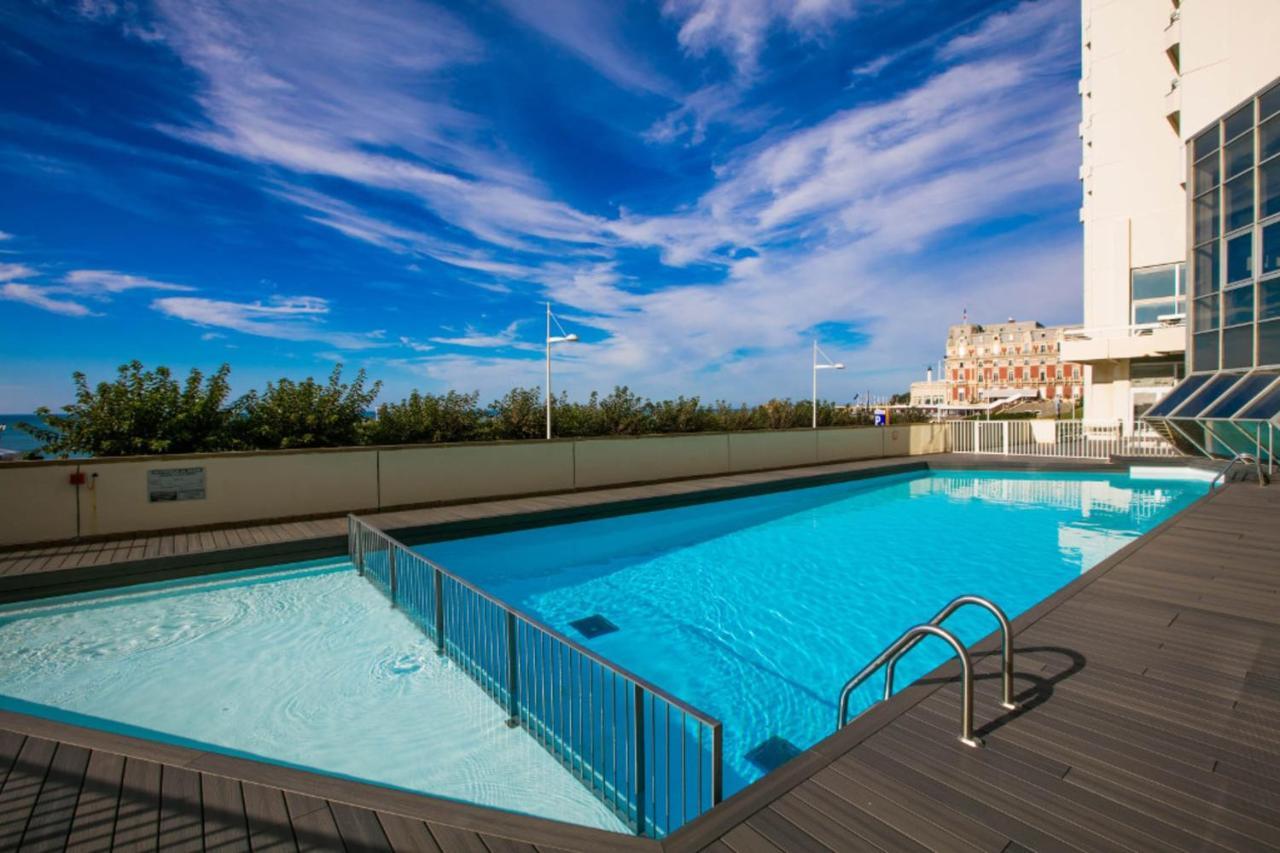 Nouvelle Vague Modern Ocean View Studio W Balcony - Swimming Pool Biarritz Bagian luar foto