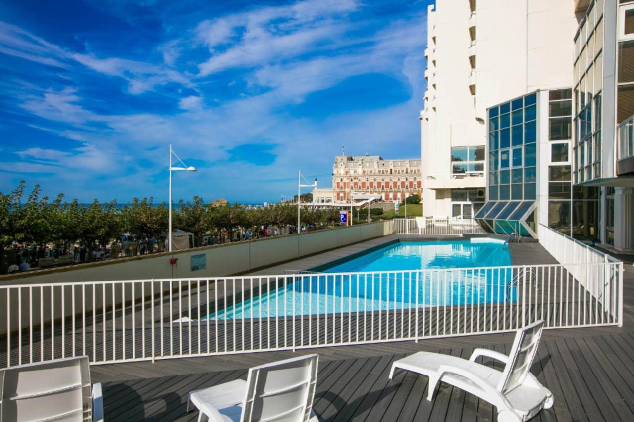 Nouvelle Vague Modern Ocean View Studio W Balcony - Swimming Pool Biarritz Bagian luar foto